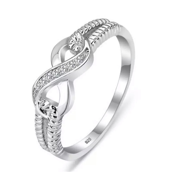 Jewelry - Sterling Silver Infinity Cubic Zirconia Ring